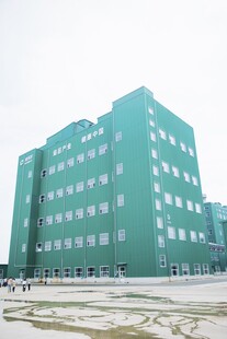绿色多层建筑外观