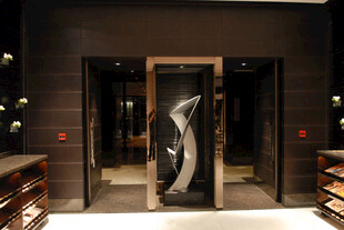 现代风格玻璃木门展示