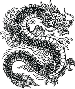 中国龙纹图案设计