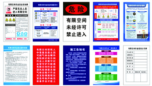 有限空间作业安全告知牌