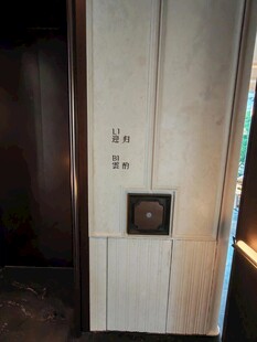 现代电梯旁的精致墙面设计