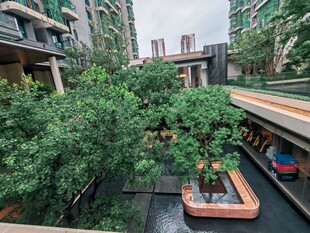 现代小区园林景观一隅