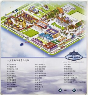 泰国大皇宫全景示意图