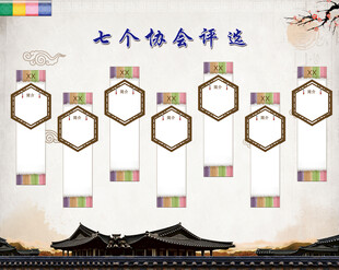 中式六边形装饰挂件展示