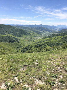 青山绿野山间美景