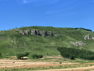 绿意盎然的山丘与田野
