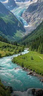 山间溪流
