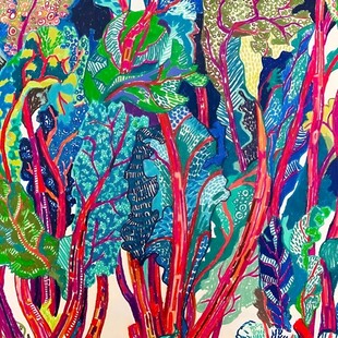 抽象蔬菜插画
