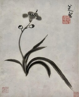 水墨兰花图