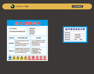 重大危险告示牌