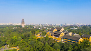 扬州大明寺航拍
