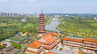 扬州高旻寺航拍