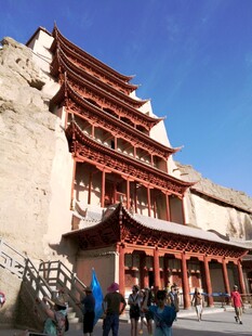 敦煌莫高窟古建筑景观