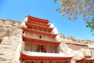 敦煌莫高窟古建筑风貌