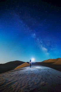 敦煌沙漠星空