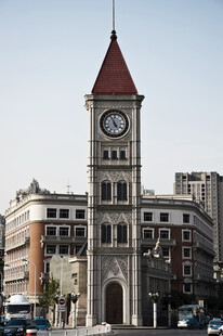 欧式钟楼建筑景观