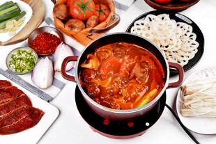 丰盛火锅食材