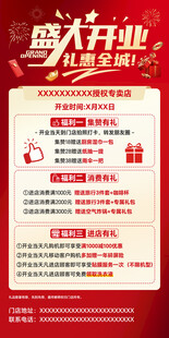 盛大开业促销活动海报