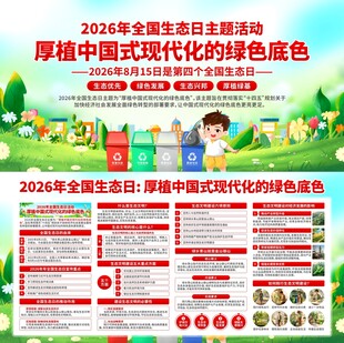 2026全国生态日宣传周海报