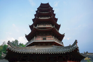 古色古香多层宝塔建筑
