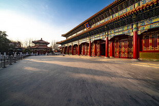 中式古建筑庭院景观