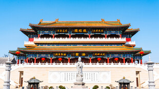 天津大悲禅院藏经楼法堂