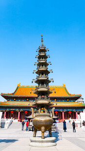 天津大悲禅院古寺宝塔