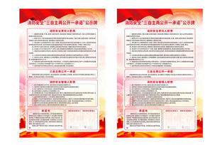 消防安全三自主两公开一承诺公示