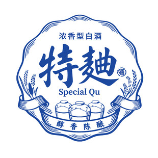 特曲浓香型白酒标志