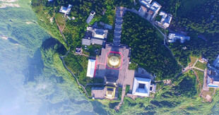 峨眉山鸟瞰图