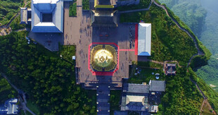 峨眉山鸟瞰图 