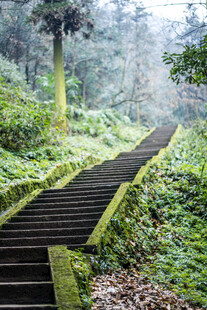 峨眉山山路台阶