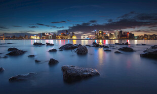 钱江新城夜景城市美景