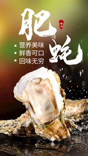 新鲜生蚝海报