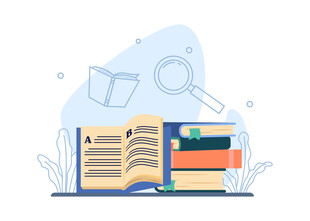 书籍与学习工具的组合画面