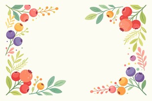 花卉边框装饰图案
