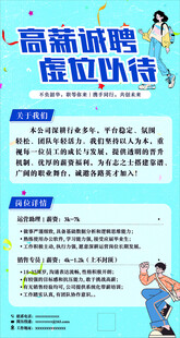 高薪诚聘 招聘展板