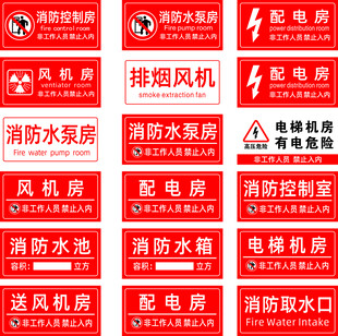 消防机房标识