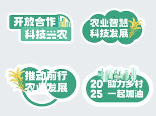 农业科技发展合作相关标语