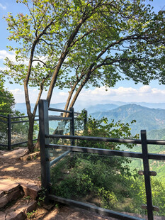 山林观景台的秀丽风光