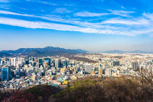 首尔城市全景风光