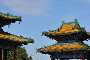 中式古建筑屋顶景观