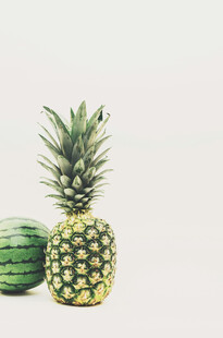 西瓜与菠萝的清新组合