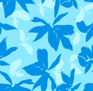 蓝色 乱花