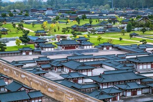 中式古建筑群俯瞰美景