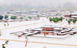 雪覆古建景观