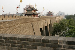 西安古城墙风光
