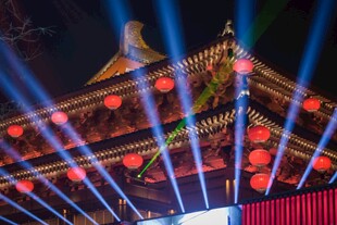 古建夜景灯光秀