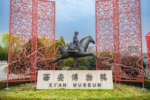 霍去病雕像景区景观
