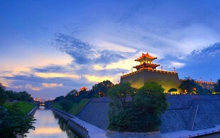 古城黄昏美景